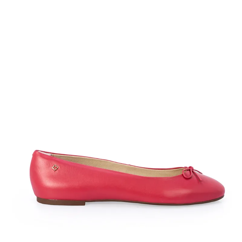 Sapatilha Bico Redondo Couro Rosa Magnólia 33