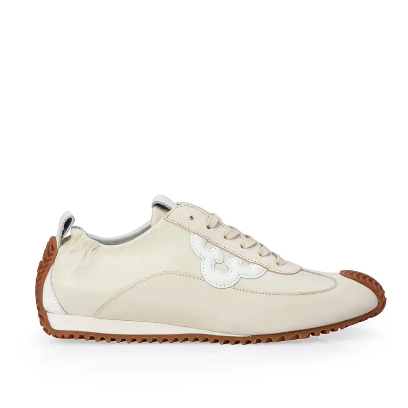 Tênis Sneakers Couro Branco Duna 34