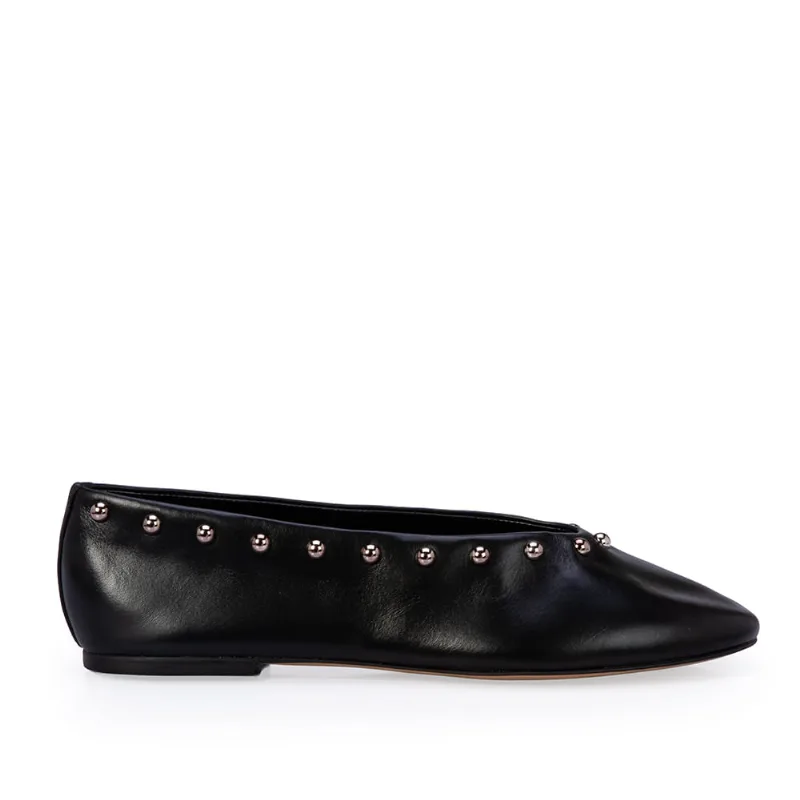 Sapatilha Bico Redondo Studs Preta 33
