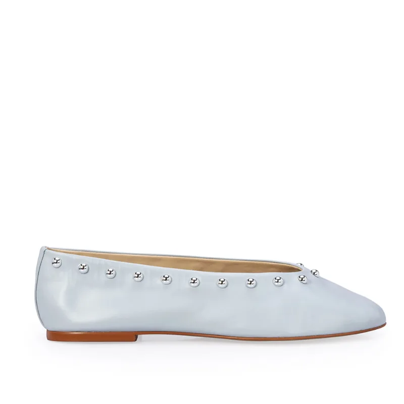 Sapatilha Bico Redondo Studs Azul Turmalina 34