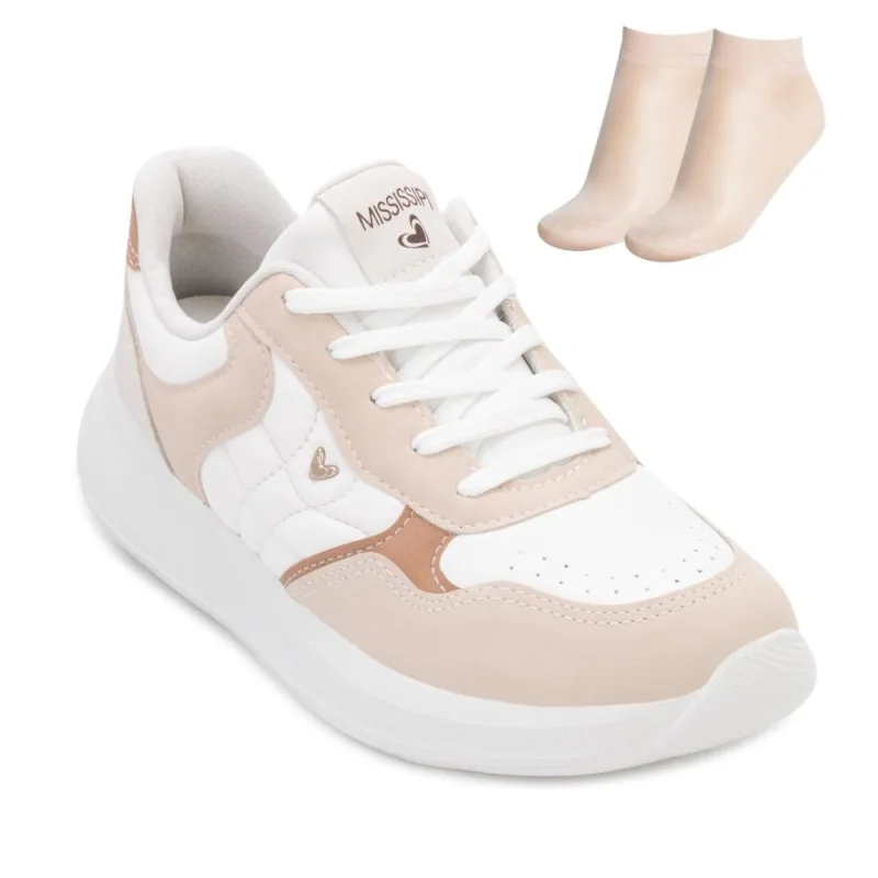 Tênis BB Mississipi Jogging e Meia MF25-MF602 - Mississipi