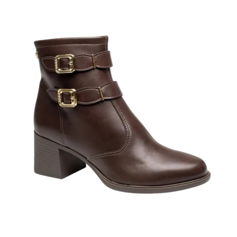 Bota Fem Mississipi Cano Baixo Marrom Café J0341-0002 35 / Marrom