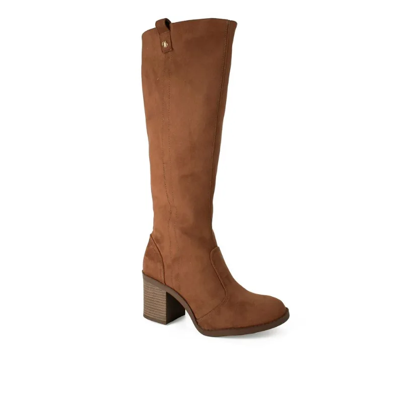 Bota Dakota Cano Longo Feminina Marrom Claro 39
