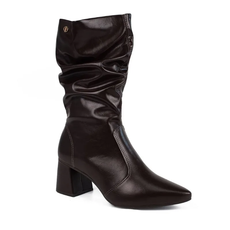 Bota Dakota Slouch Feminina Bico Fino Café 35