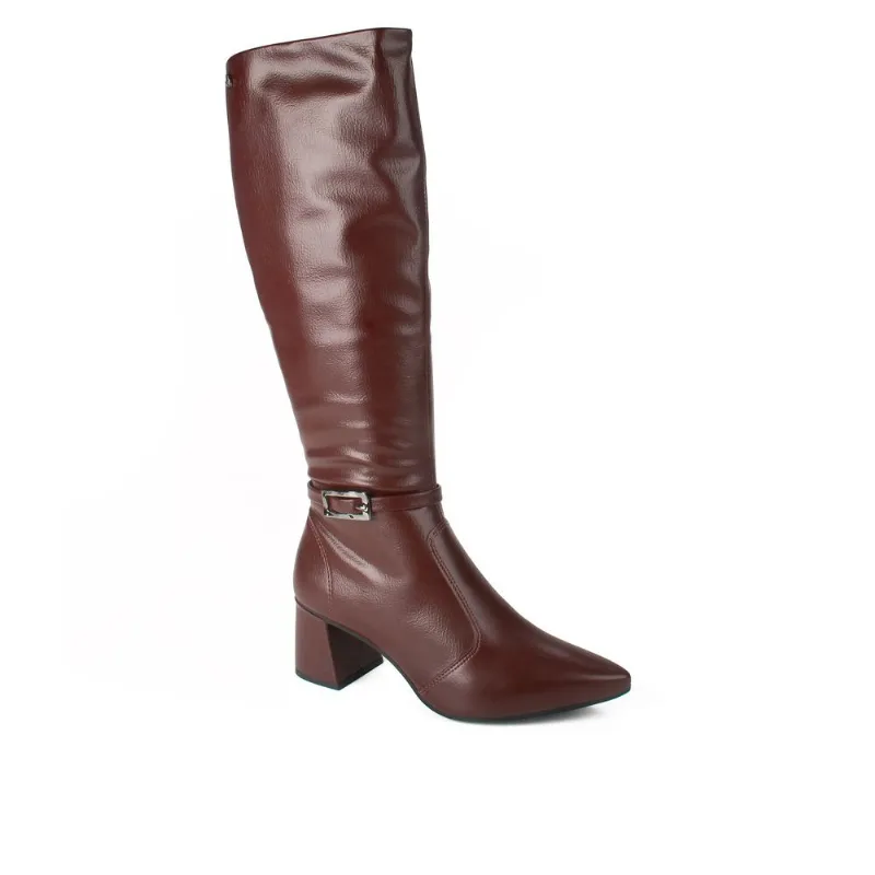 Bota Dakota Cano Longo Feminina Bordô 34