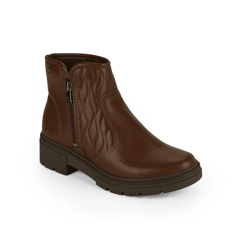 Bota Dakota Ankle Boot Feminina Café 35