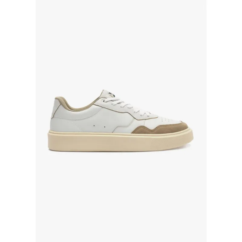 Tênis Masculino Retrô Camurça - Branco 038