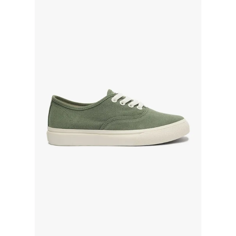 Tênis Feminino Casual Lona - Verde 037