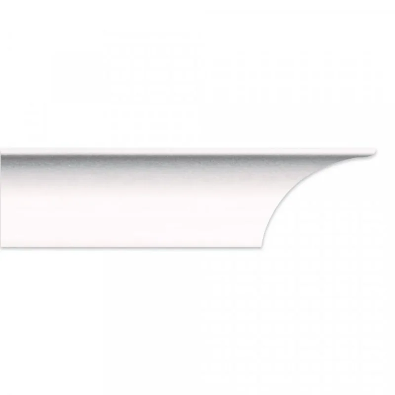 Kit 120m Linear Roda Teto Perfil De Poliestireno A10 Branco