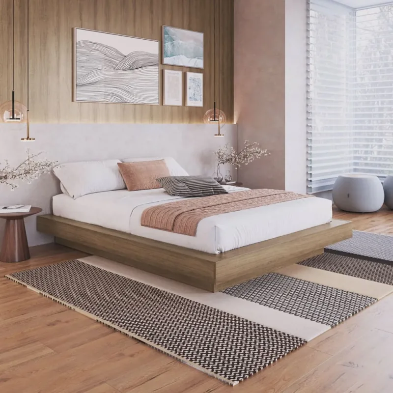 Cama Casal Queen Suspensa 140/160 Zurique - Não Disponível - Móveis