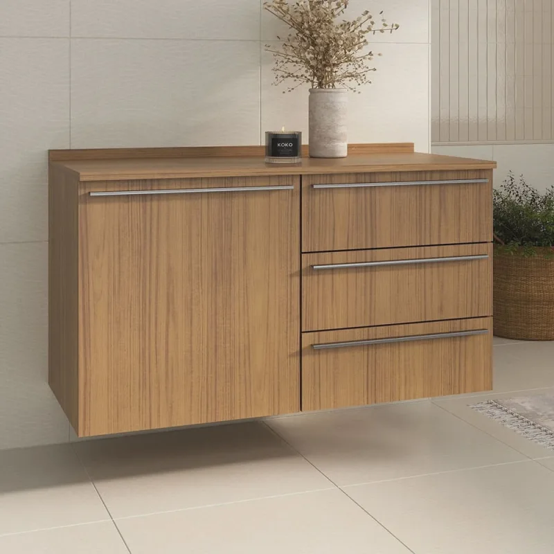 Balcão para Cozinha Fit 120cm com Tampo - Não Disponível - Móveis