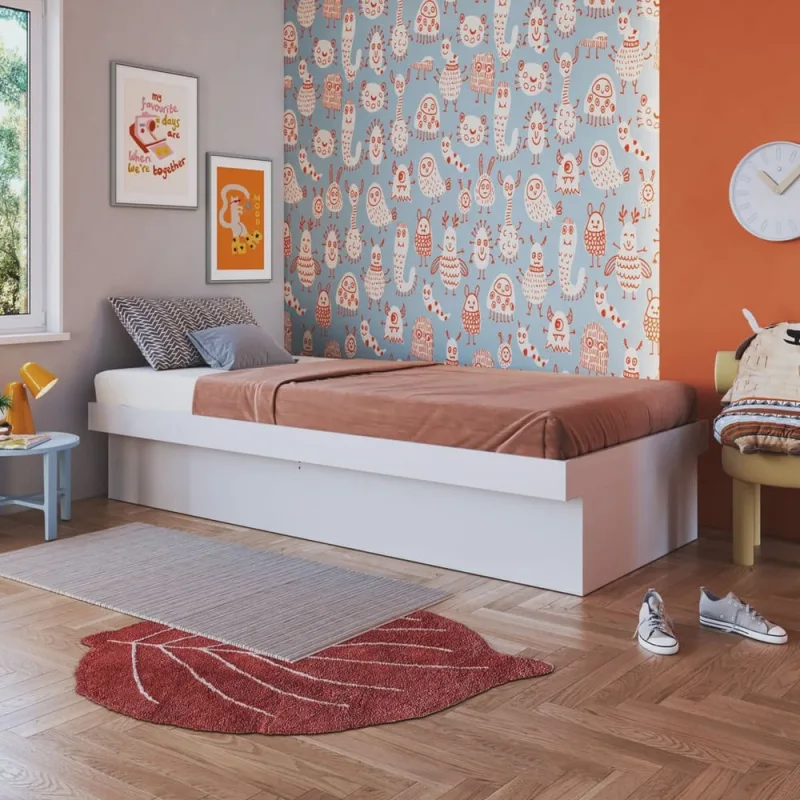 Cama Solteiro Box Baú 80 Bogotá 78cm X 188cm - Não Disponível - Móveis