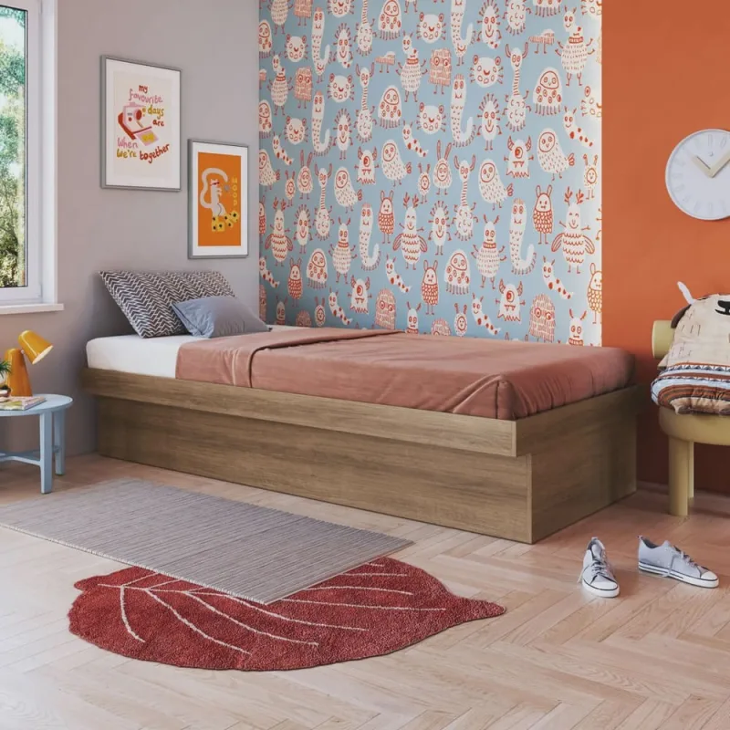 Cama Solteiro Box Baú 80 Bogotá 78x188cm - Não Disponível - Móveis