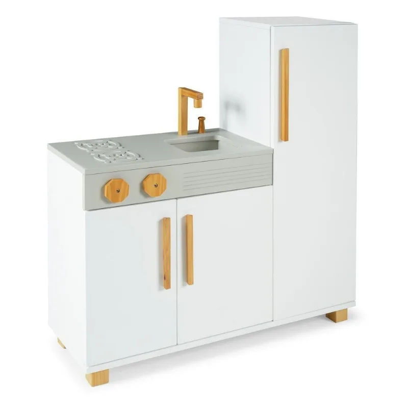 Mini Cozinha 93cm X 84cm X 28cm Garfield Branco/cinza Cinza/branco