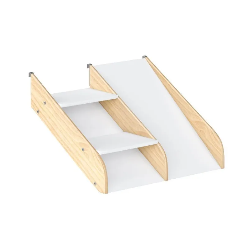 Mini Escorregador Ii Prime Casatema Madeiraoriginals Marrom/branco Natural/branco