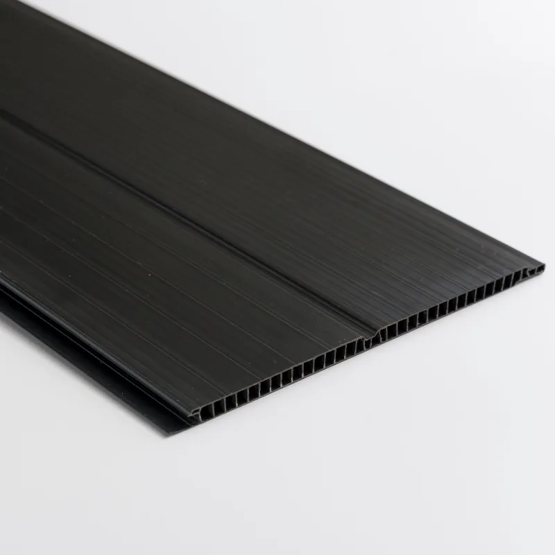 Kit Com 108m² De Forro De Pvc Duplo Frisado 8mm X 20cm X 3m Belplast Preto