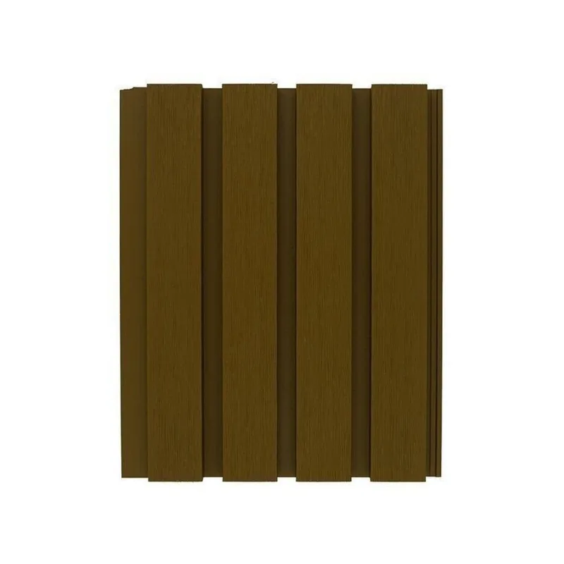 Painel Ripado Externo Em Placa 21,9x290cm 12,7m² Wpc Teak A