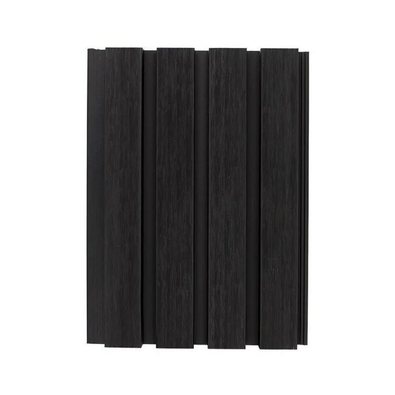Painel Ripado Externo Em Placa 21,9x290cm 6,35m² Wpc Preto