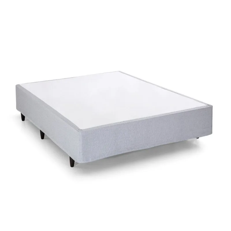 Base Box Desmontável Casal 138x188x39cm Yescasa Cinza Claro