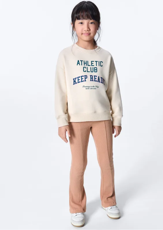 Calça Infantil Menina Flare - Bege - Hering Kids - Calças