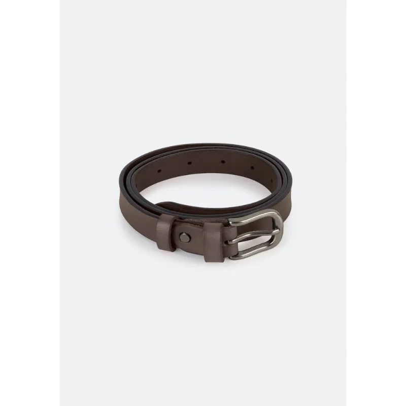 Cinto Feminino Em Pu Com Fivela - Marrom M