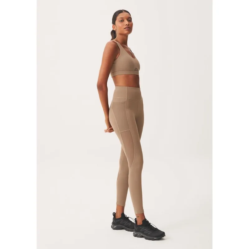 Calça Legging Esportiva Feminina Easy Care - Marrom P