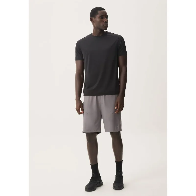 Bermuda Esportiva Masculina Com Recorte - Cinza M