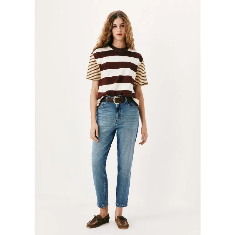 Calça Jeans Feminina Reta Cintura Alta - Azul 044
