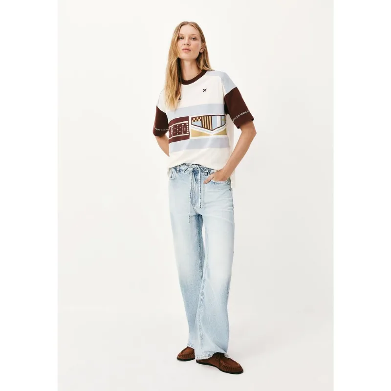 Calça Jeans Feminina Cintura Média Wide Leg - Azul 040