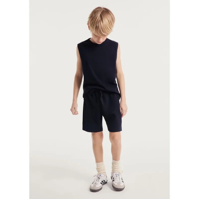 Bermuda Infantil Menino Em Interlock - Preto 006