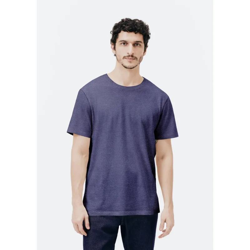 Camiseta Básica Unissex Manga Curta Regular World - Azul P