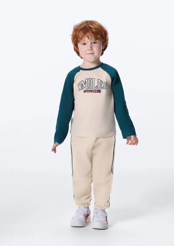 Calça Jogger Infantil Menino Toddler Regular - Nude - Hering Kids - Calças