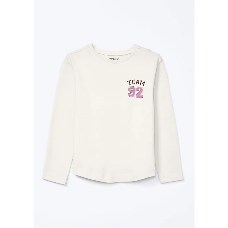 Blusa Infantil Menina Toddler Com Estampa - Off white 004