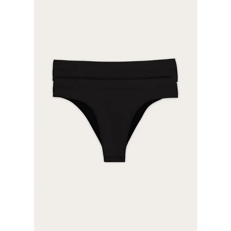 Kit 2 Calcinhas Sem Costura - Preto G
