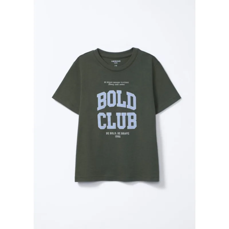 Camiseta Infantil Menino Manga Curta Com Estampa - Verde 016
