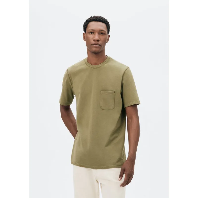 Camiseta Básica Masculina Manga Curta Texturizada Brisa - Verde XG