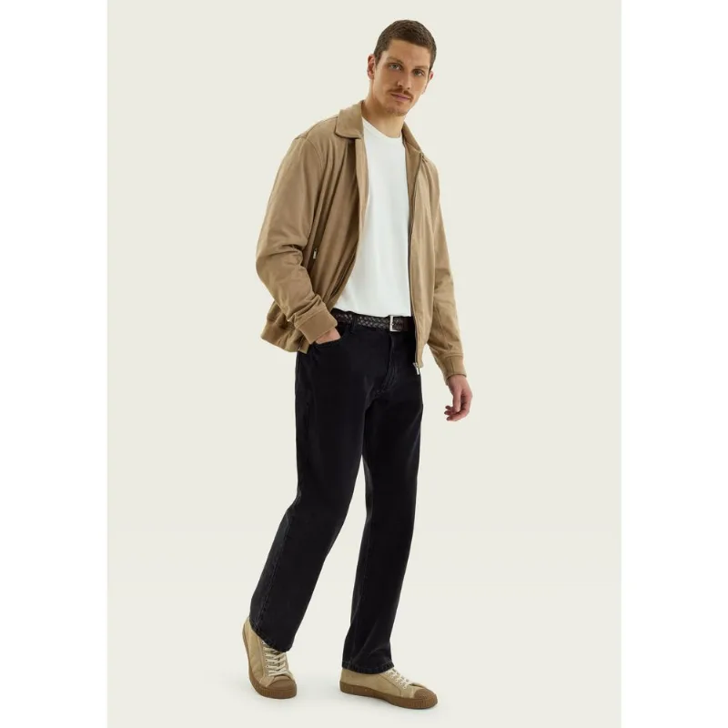Calça Masculina Reta em Jeans - Preto 044