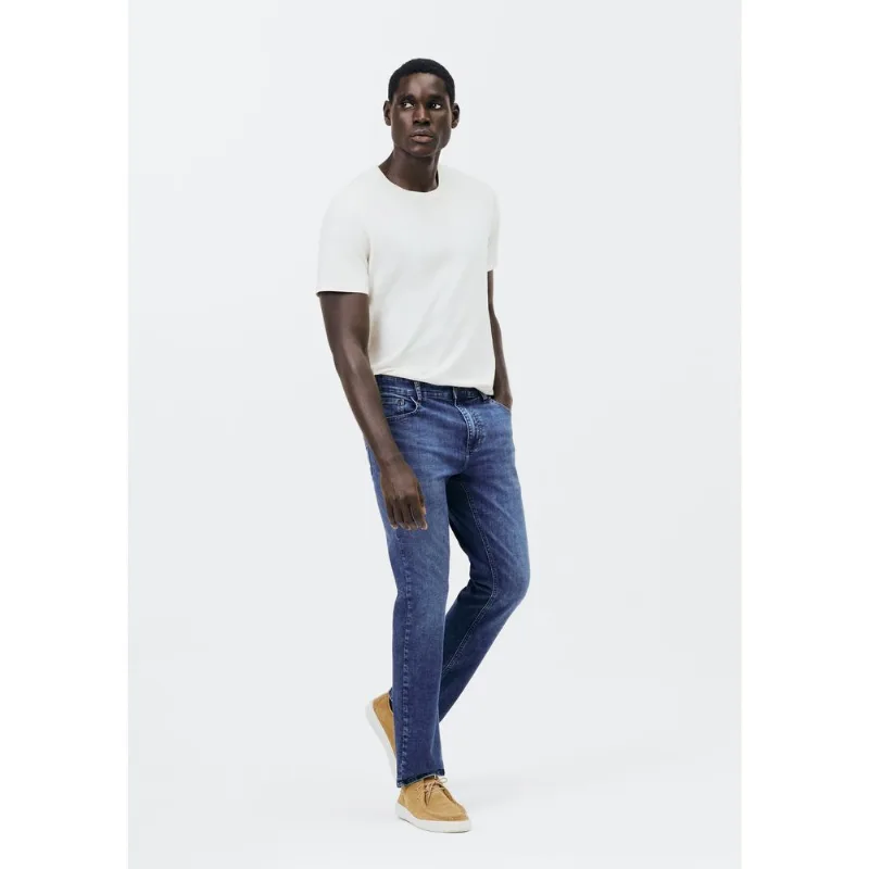Calça Masculina Slim em Jeans T400 - Azul 040