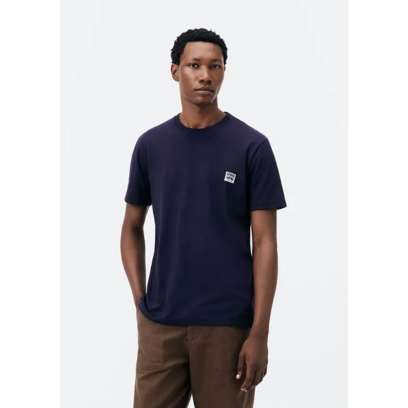 Camiseta Masculina Manga Curta Com Estampa - Azul M