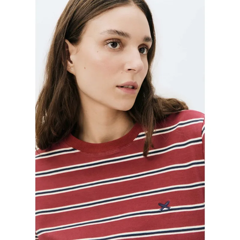 Blusa Feminina Manga Longa Listrada - Vinho M