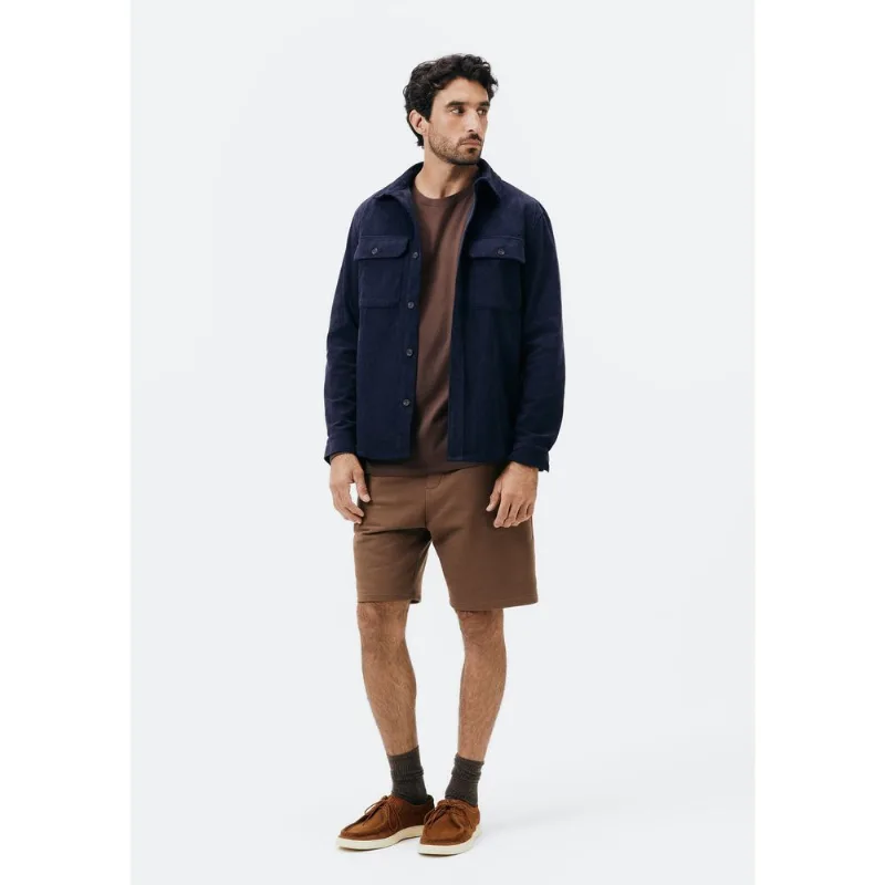 Bermuda Masculina Reta em Moletom - Marrom P