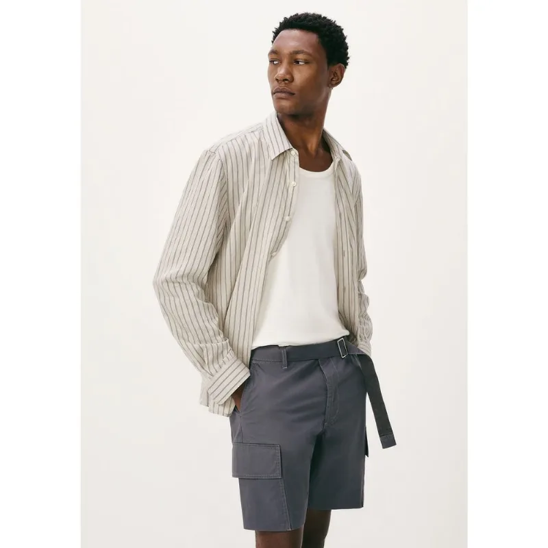 Camisa Masculina Fio Tinto Listrado - Off white P