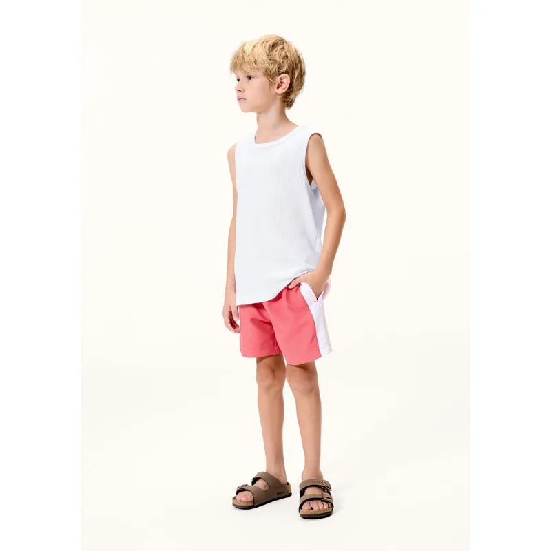 Bermuda De Banho Infantil Menino Colorida - Vermelho 014