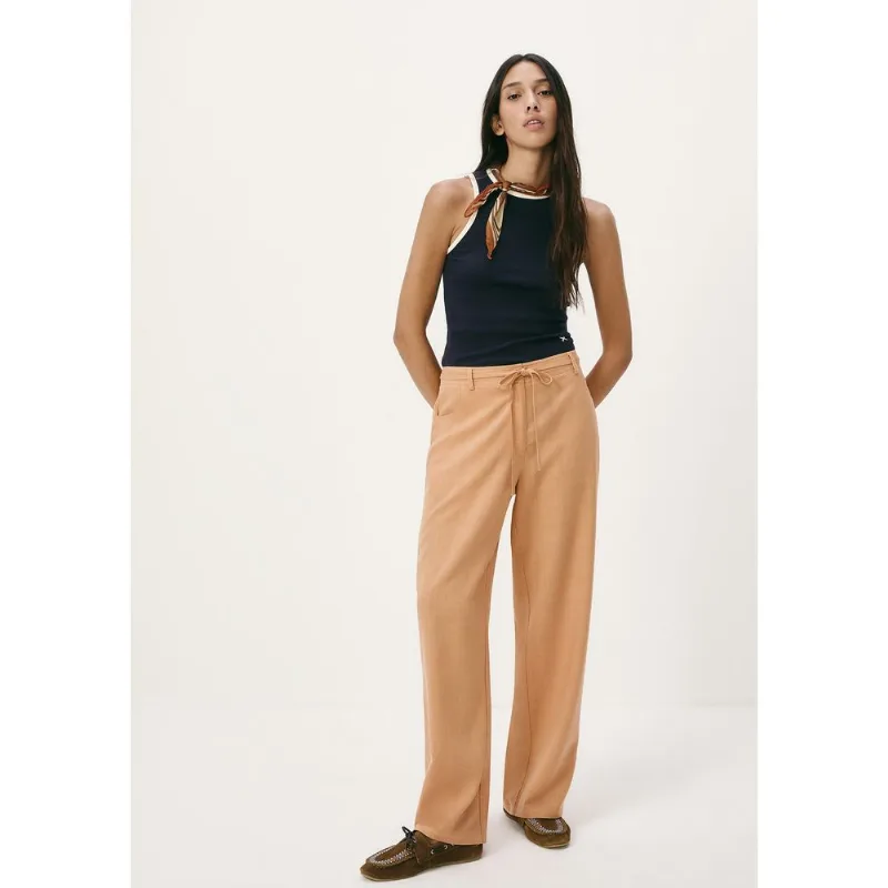 Calça Feminina Em Liocel Lavado - Laranja 036
