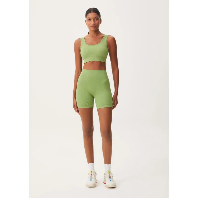 Bermuda Esportiva Feminina Biker Sem Costura - Verde G
