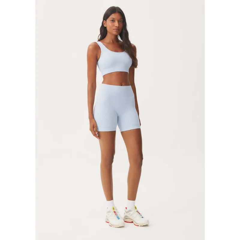 Bermuda Esportiva Feminina Biker Sem Costura - Azul XG