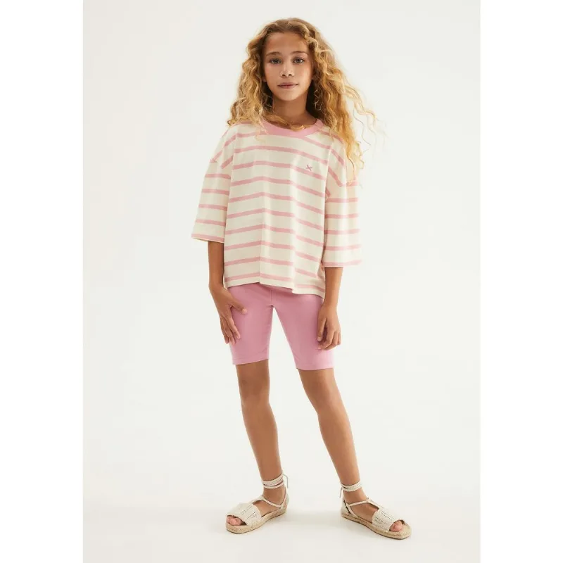 Bermuda Básica Infantil Menina Ciclista - Rosa 010