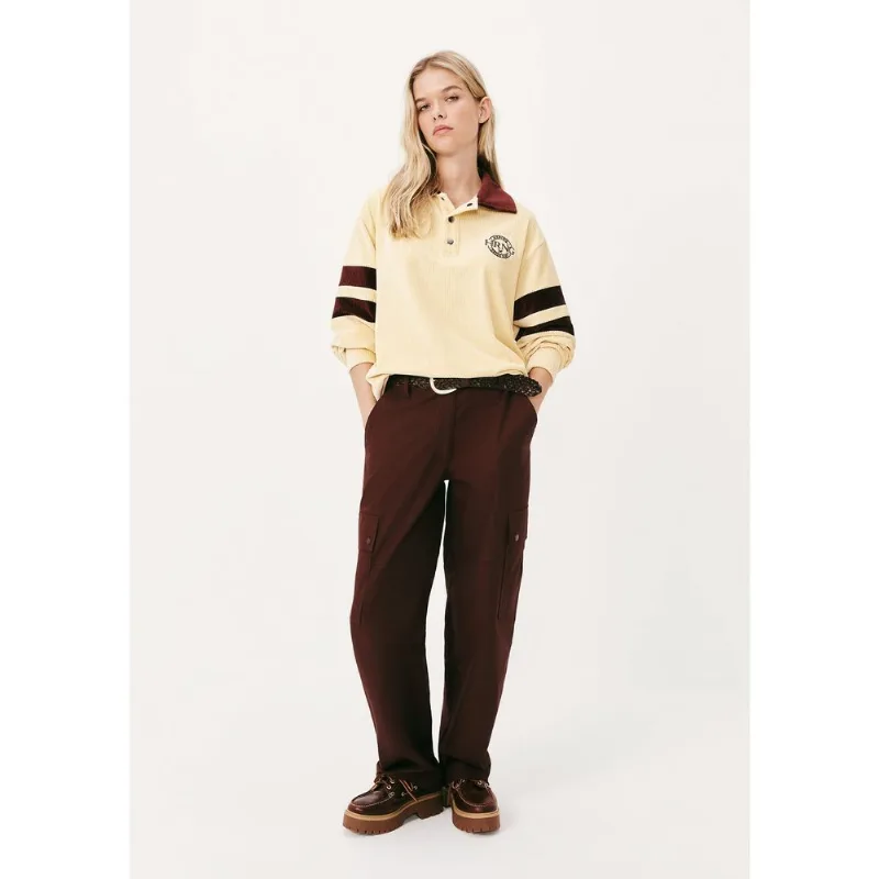 Calça Feminina Carrot Empapelada - Vinho 044