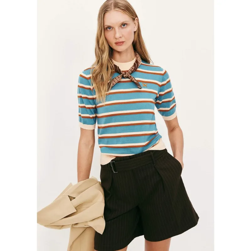 Blusa Feminina Em Tricô Fio Tinto - Azul P