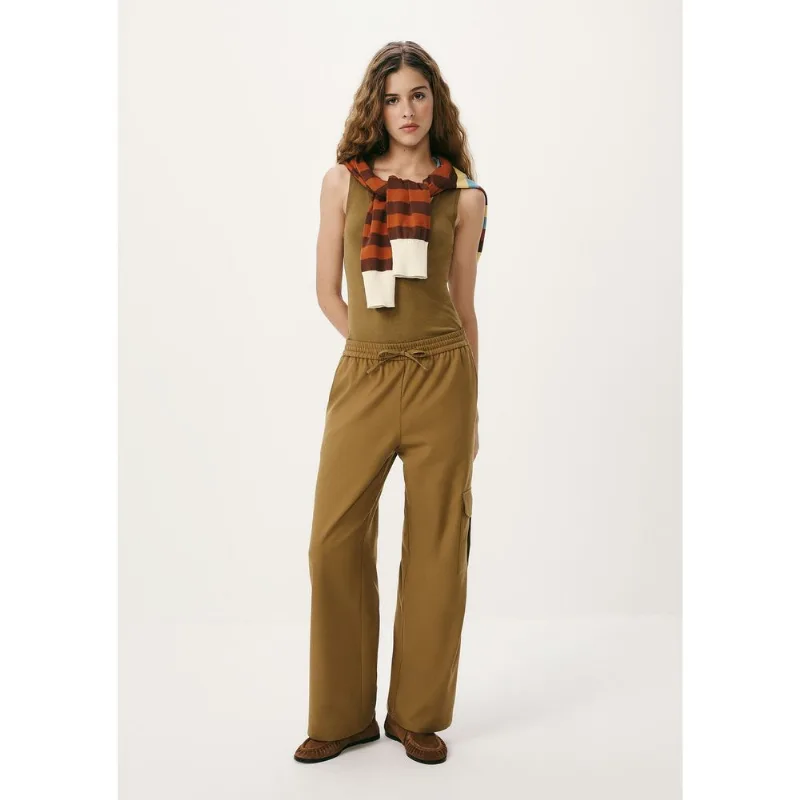 Calça Feminina Cós Elástico Bolso Cargo - Verde 044